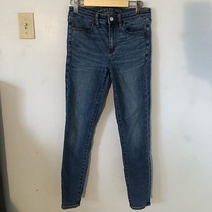 American Eagle Blue Skinny Jeans